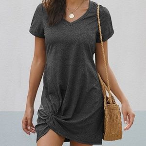 Black The Triblend Side Knot Dress